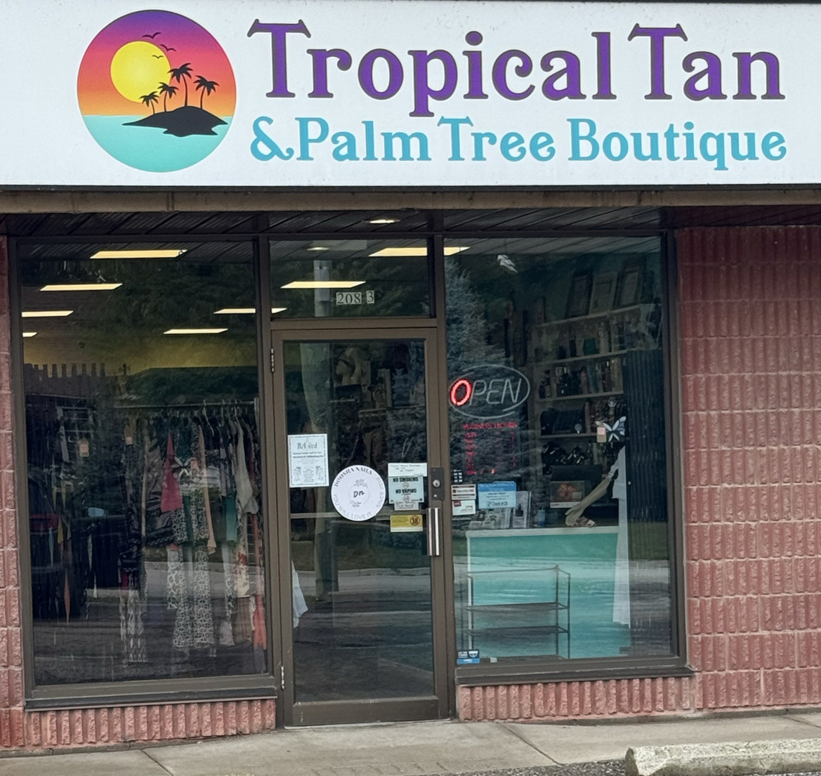 Tropical Tan storefront in Wallaceburg