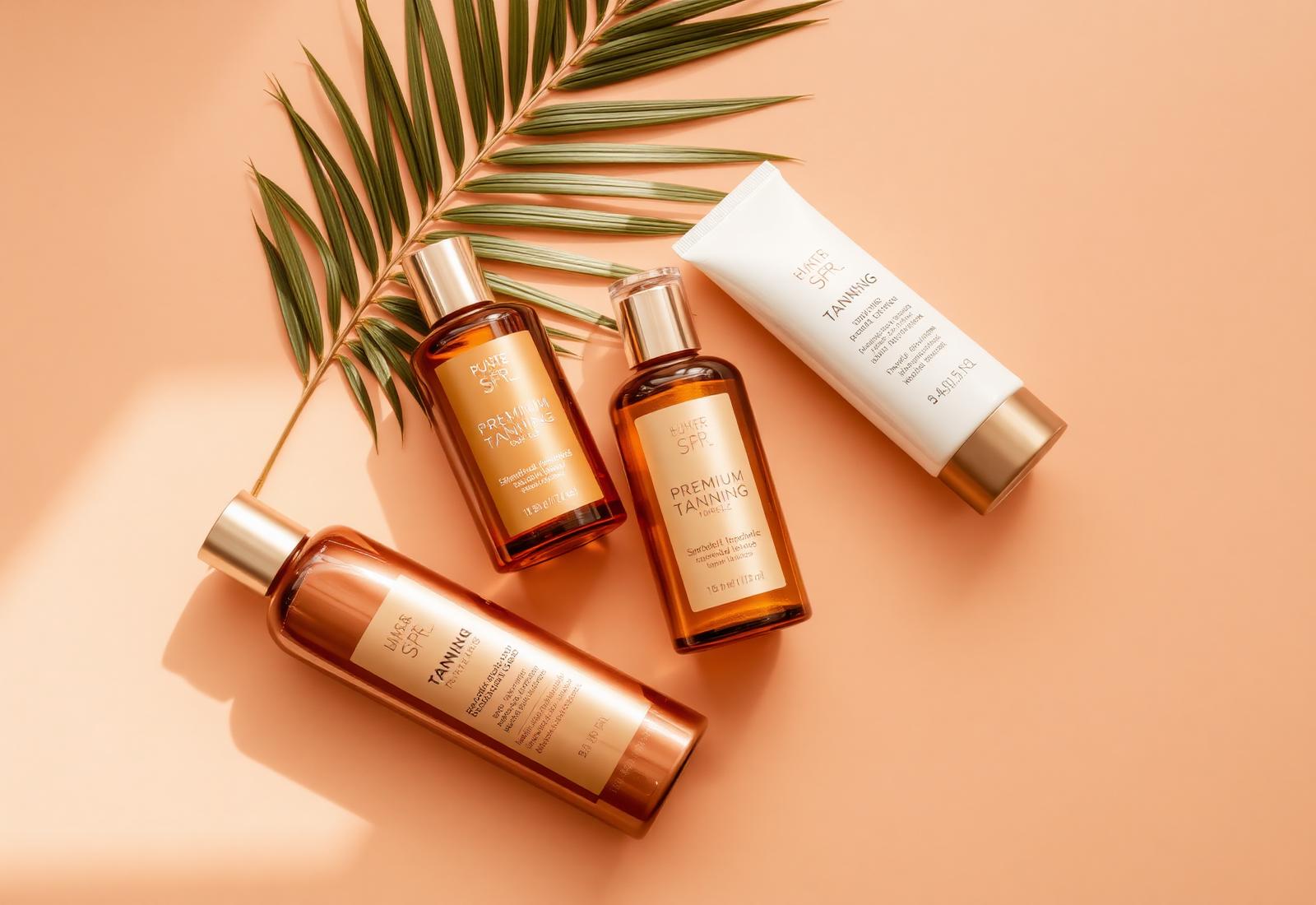 Premium tanning lotion collection at Tropical Tan